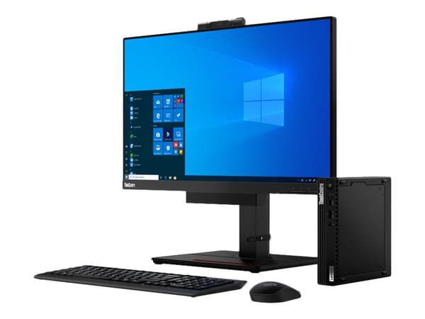 Lenovo ThinkCentre M75q Gen 2 11JN - Tiny Ryzen 5 5600GE / inntil 4.4 GHz - RAM 8 GB - SSD 256 GB - TCG Opal Encryption, NVMe - Radeon Graphics - Gig Sort