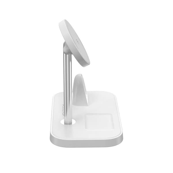 3-in-1 Trådlös Laddare Magsafe iPhone, Apple Watch, AirPods - Vit