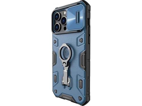 Nillkin CamShield Armor Pro magneettinen kotelo iPhone 14 Pro magneettinen kotelo kameran suojuksella sininen