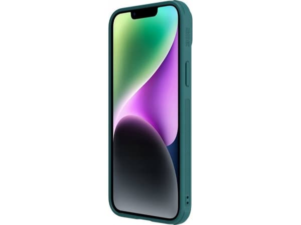 Deksel Nillkin CamShield Leather S Deksel iPhone 14 Plus deksel med kameradeksel grønn