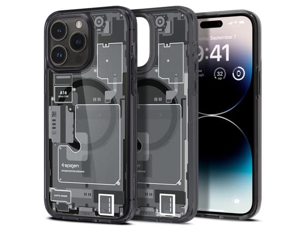 Spigen ACS05539, Suojus, Apple, iPhone 14 Pro Max, 17 cm (6.7"), Musta, Valkoinen