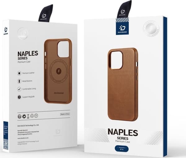 DUXDUCIS Etui DuxDucis Naples MagSafe Apple iPhone 14 brązowe