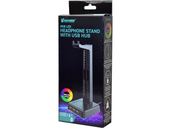 Vakoss Stand for Vakoss ST-1545 RGB 3x USB HUB headphones