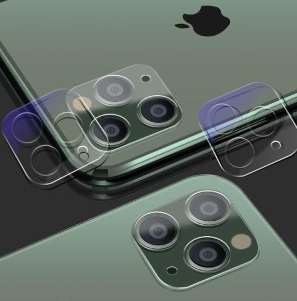2-Pack iPhone 11 Pro Max Kamera Linsskydd Härdat Glas 0,2mm