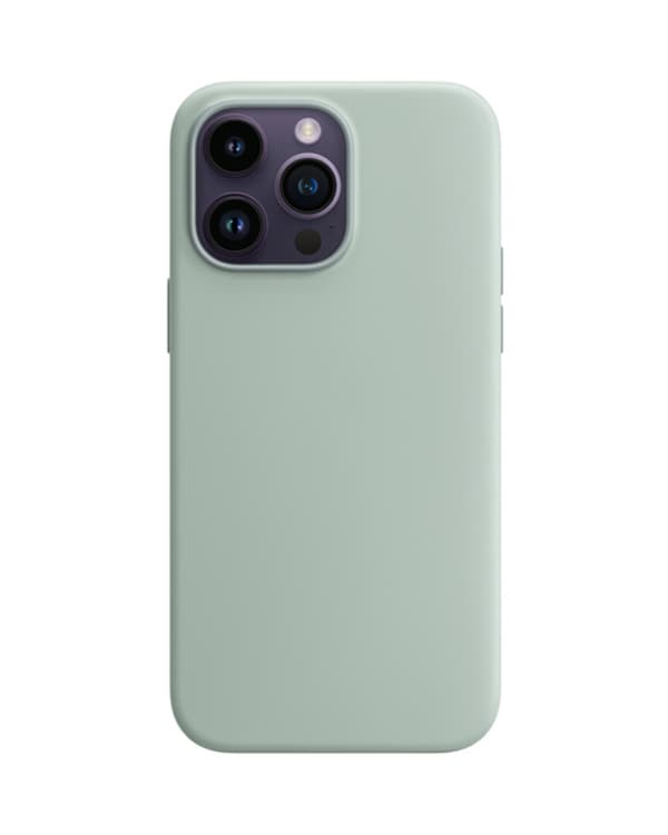 Silicone Case for iPhone 14 Pro Max Premium Eucalyptus (Green)