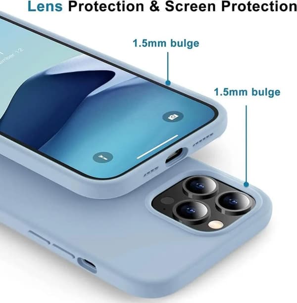 SiGN iPhone 14 Pro Skal Liquid Silicone - Safir blå