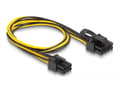Pikkukuva 3 / 3: Delock - Strømkabel - 6 pin PCIe-strøm (han) til 8 pin PCIe-strøm (han) - 50 cm
