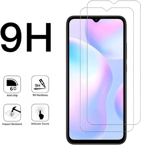 [2-PACK] Xiaomi Redmi 9A/9AT Härdat Glas Skärmskydd - Clear