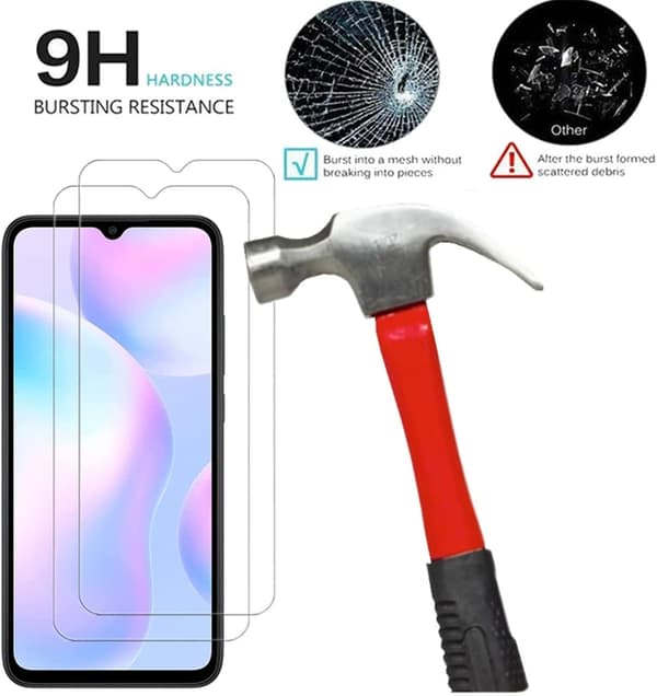 [2-PACK] Xiaomi Redmi 9A/9AT Härdat Glas Skärmskydd - Clear