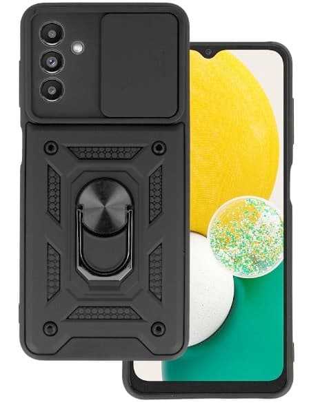 Samsung Galaxy A13 5G Skal - Svart Med Linsskydd samt ställfunktion