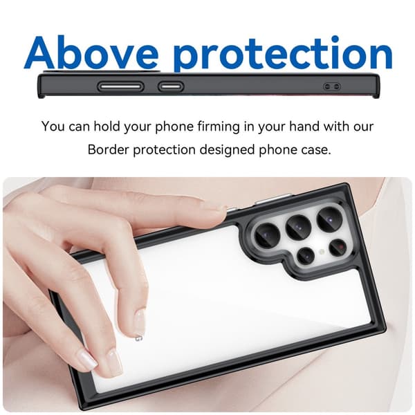 Hybrid Edge Case Samsung Galaxy S23 Ultra Svart