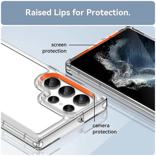 Hybrid Edge Case Samsung Galaxy S23 Ultra Transparent