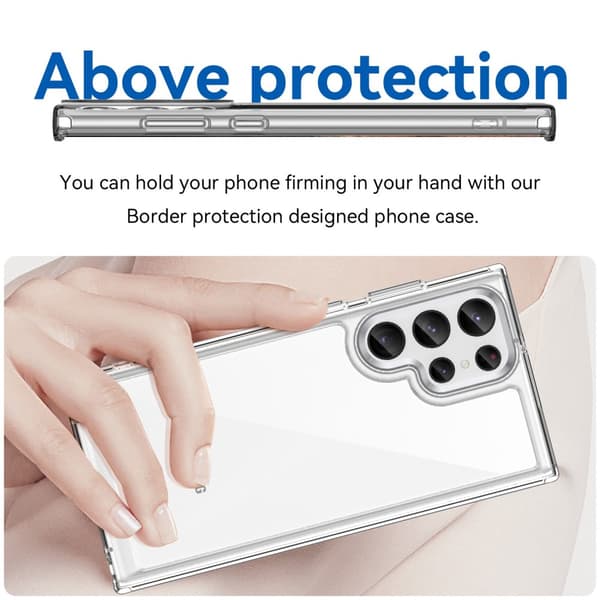 Hybrid Edge Case Samsung Galaxy S23 Ultra Transparent