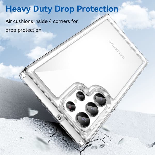Hybrid Edge Case Samsung Galaxy S23 Ultra Transparent