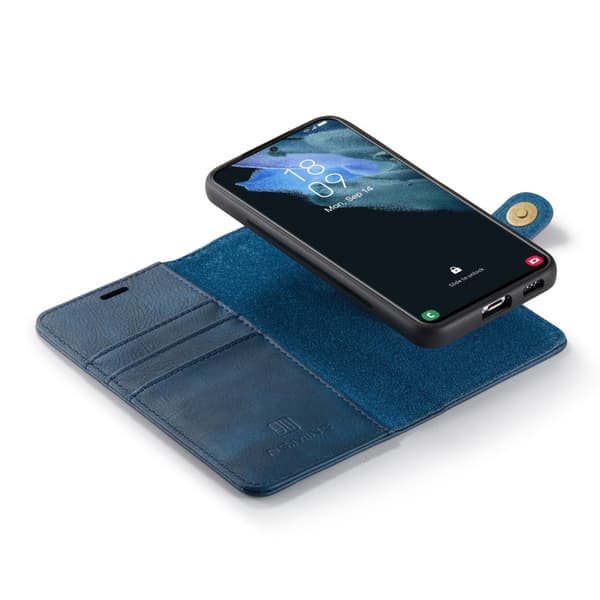 DG.MING 2-in-1 Magnet Wallet Samsung Galaxy S23 Plus Blue