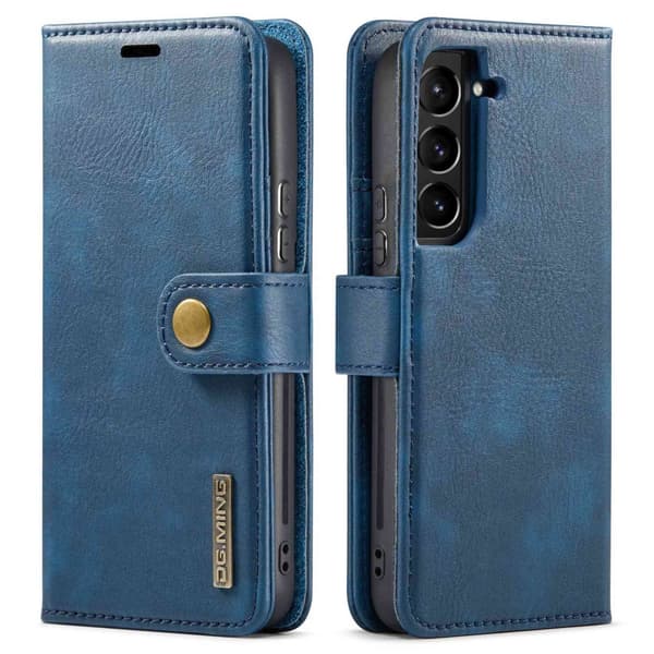 DG.MING 2-in-1 Magnet Wallet Samsung Galaxy S23 Plus Blue