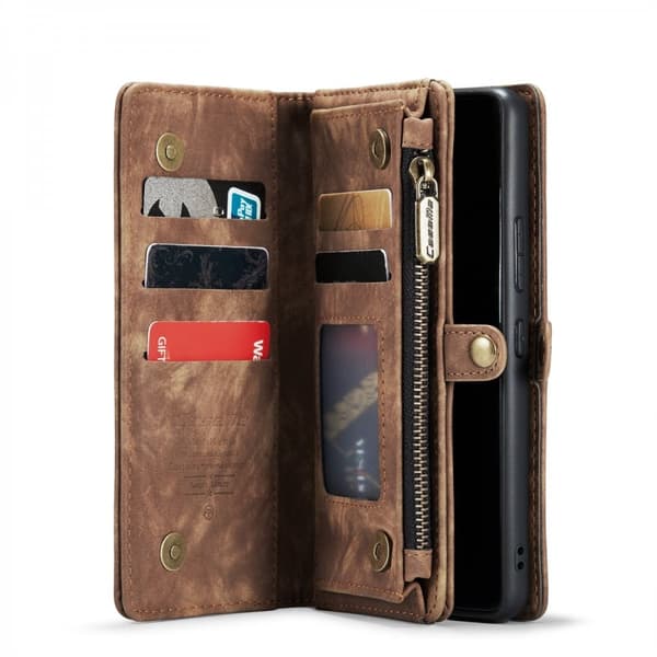 CaseMe Multi-Slot 2 i 1 Plånboksfodral Galaxy A53 Brun