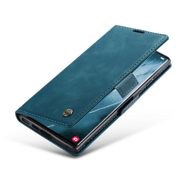 CaseMe Slim Plånboksfodral Samsung Galaxy S23 Ultra Blå