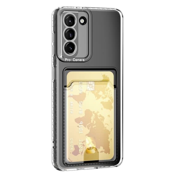 Skal Med Kortfack Samsung Galaxy S22 Transparent