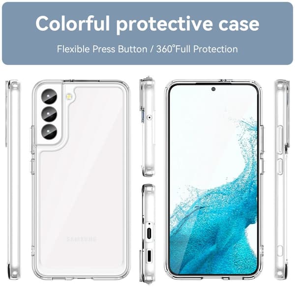 Hybrid Edge Case Samsung Galaxy S23 Plus Transparent