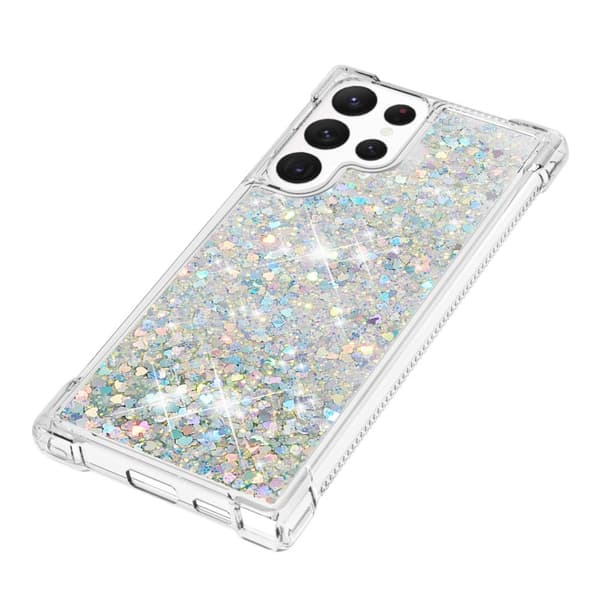 Glitter Bling TPU Case Samsung Galaxy S23 Ultra Silver