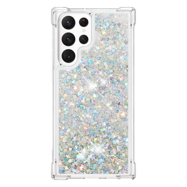 Glitter Bling TPU Case Samsung Galaxy S23 Ultra Silver