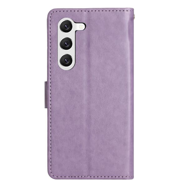 Läderfodral Fjärilar Samsung Galaxy S23 Lila