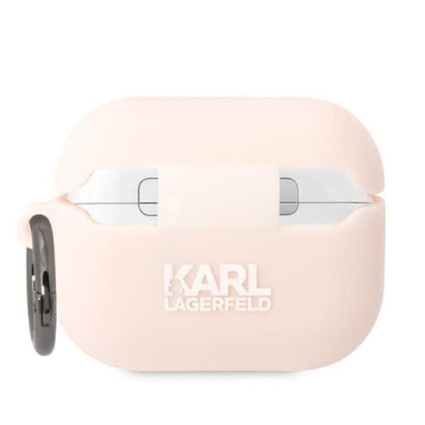 Karl Lagerfeld AirPods Pro Skal Silicone Choupette Head 3D - Rosa