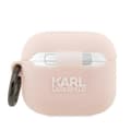 Miniatyrbild 2 av 3: Karl Lagerfeld AirPods 3 Skal Silicone Choupette Head 3D - Rosa