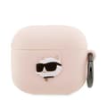 Miniatyrbild 1 av 3: Karl Lagerfeld AirPods 3 Skal Silicone Choupette Head 3D - Rosa