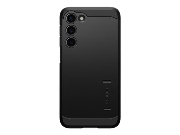Spigen Tough Armor - Baksidesskydd för mobiltelefon - polykarbonat, termoplastisk polyuretan (TPU) - svart - för Samsung Galaxy S23