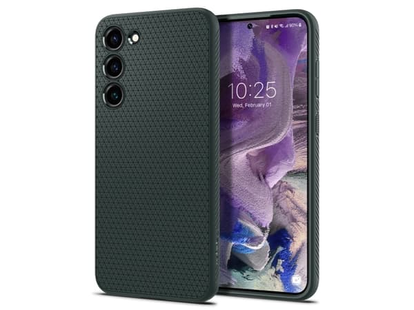 Spigen Liquid Air - Baksidesskydd för mobiltelefon - termoplastisk polyuretan (TPU) - abyss green - för Samsung Galaxy S23