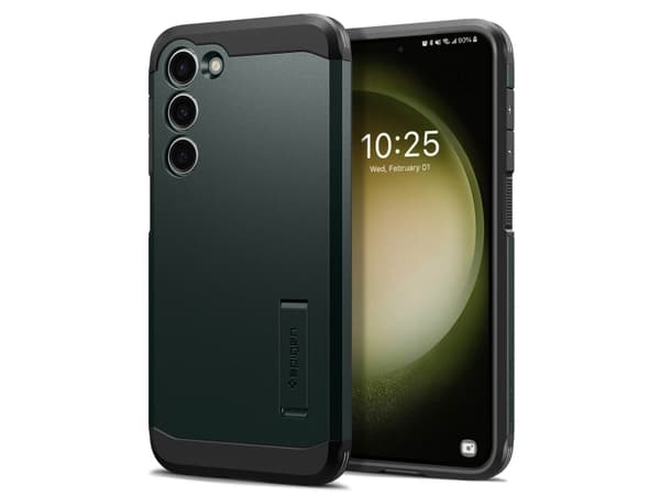 Spigen Tough Armor, skydd, Samsung, Galaxy S23, 15,5 cm (6,1"), grönt