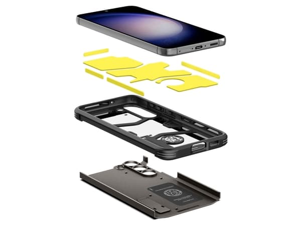 Spigen Tough Armor, Omslag, Samsung, Galaxy S23, 15,5 cm (6.1"), Grå