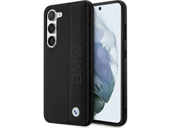 Alkuperäinen BMW BMHCS23S22RDPK etupaneelikotelo SAMSUNG S23:lle (kuvioitu ja iso logoraita / musta)