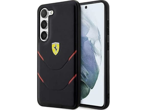 Ferrari FEHCS23SPBAK S23 S911 musta/musta kovakotelo Hot Stamp Linjat