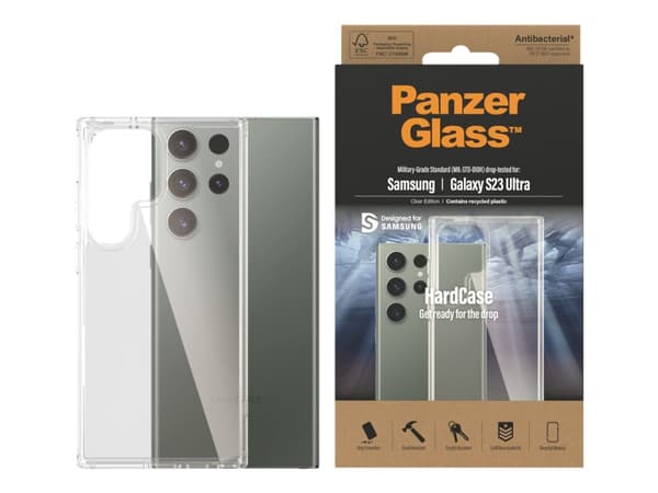 PanzerGlass Samsung Hardcase, Suojus, Samsung, Samsung - Galaxy S23 Ultra, Läpinäkyvä