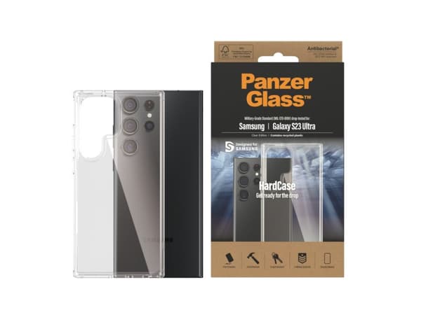 PanzerGlass Samsung Hardcase, Suojus, Samsung, Samsung - Galaxy S23 Ultra, Läpinäkyvä