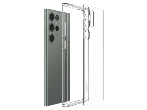 Spigen Ultra Hybrid, Suojus, Samsung, Galaxy S23 Ultra, 17,3 cm (6.8"), Läpinäkyvä