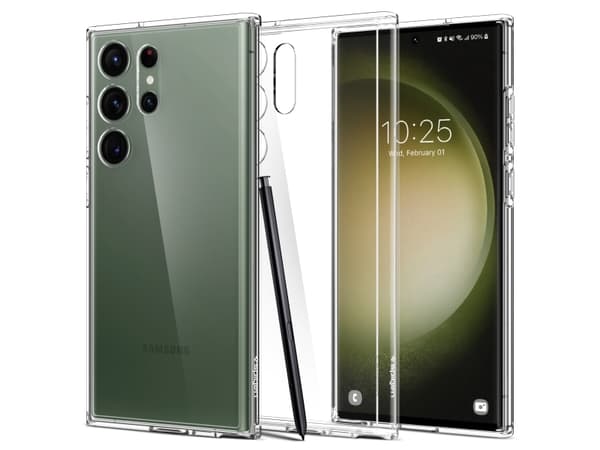 Spigen Ultra Hybrid, Suojus, Samsung, Galaxy S23 Ultra, 17,3 cm (6.8"), Läpinäkyvä