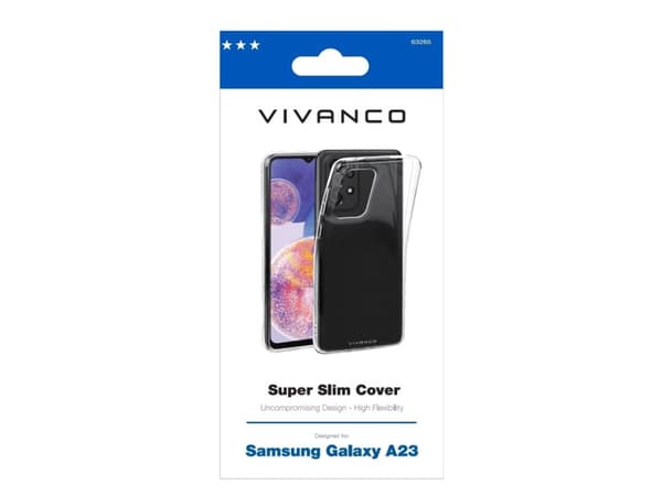 Vivanco Super Slim, Etui, Samsung, Galaxy A23, 16,8 cm (6.6"), Gjennomsiktig