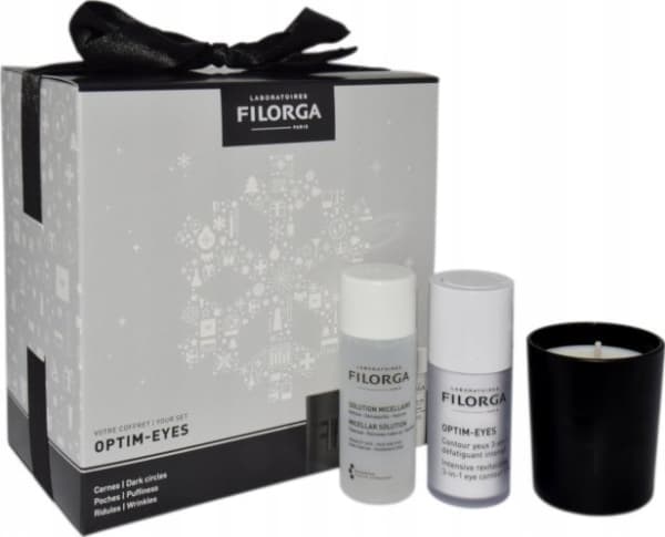 FILORGA SET (OPTIM EYES 3in1 EYE CONTOUR CREAM 15ML + MICELLAR SOLUTION 50ML + SCENTED CANDLE)