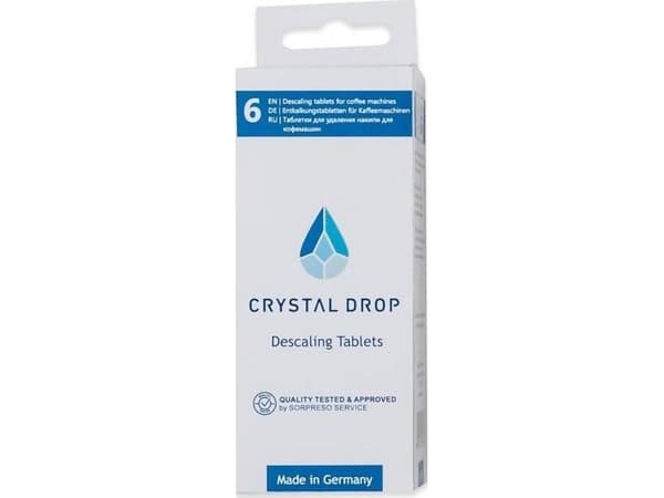 Avkalkingstabletter CRYSTAL DROP 6 stk. (Nivona, Miele, Delonghi, Siemens, Bosch, Jura, Melitta