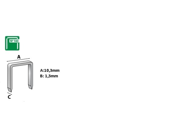 Rapid niitit 140/6mm 2000kpl - MR-11905731