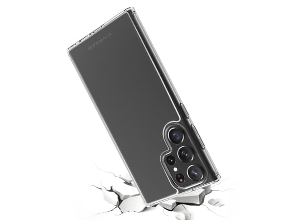 Vivanco Safe and Steady, Etui, Samsung, Galaxy S23 Ultra, 16,8 cm (6.6"), Gjennomsiktig