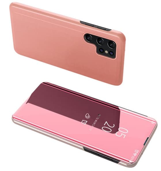 Samsung Galaxy S23 Ultra Fodral View Cover Rosa