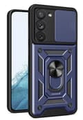 Miniatyrbild 1 av 3: Samsung Galaxy S23 Skal - Blått Med Linsskydd samt ställfunktion