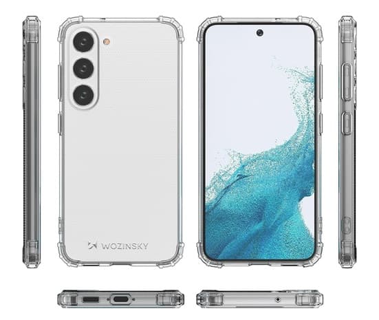 Samsung Galaxy S23 Skal Transparent - Extra Stöttåligt