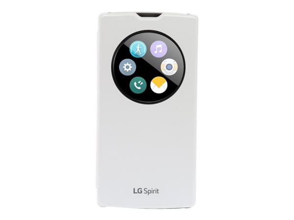 LG QuickWindow CCF-590 - Lommebok for mobiltelefon - hvit - for Spirit H420, H440N; Spirit 4G H440N