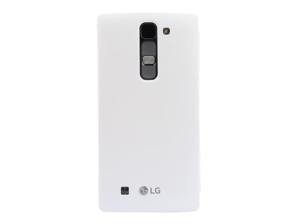 LG QuickWindow CCF-590 - Lommebok for mobiltelefon - hvit - for Spirit H420, H440N; Spirit 4G H440N